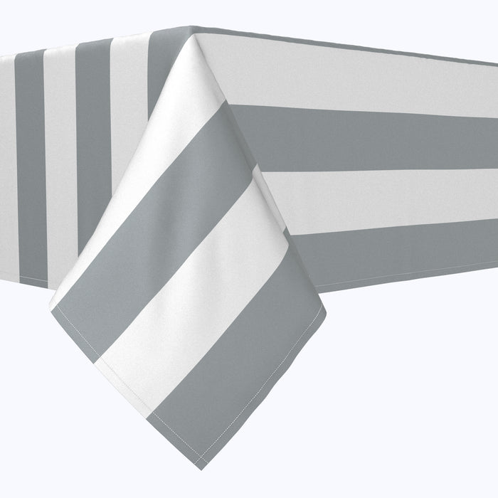 Gray & White Cabana Stripe Squares