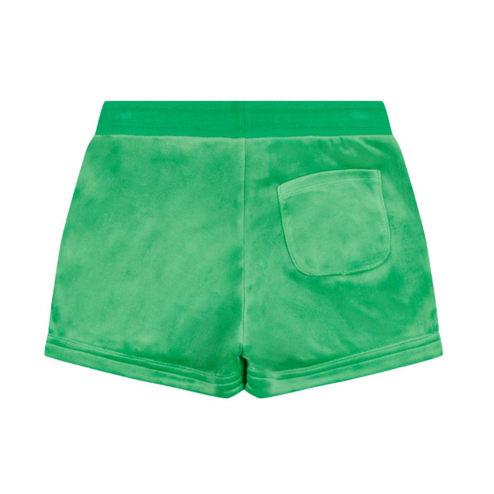 Green Velour Shorts