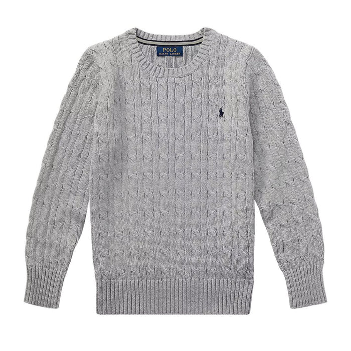 Grey Cable Knit Jumper