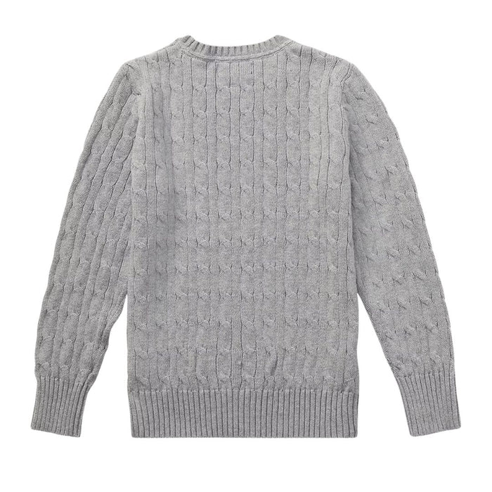 Grey Cable Knit Jumper