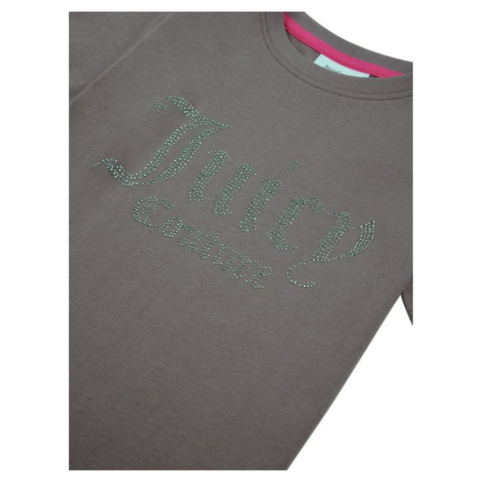 Grey Diamante Logo T-shirt