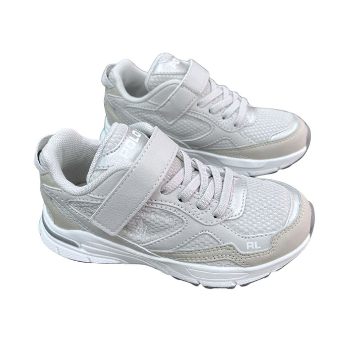 Grey & Silver "Trackster" Velcro Trainers
