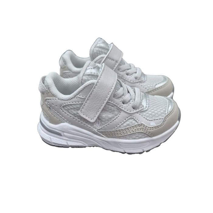 Grey & Silver "Trackster" Velcro Trainers