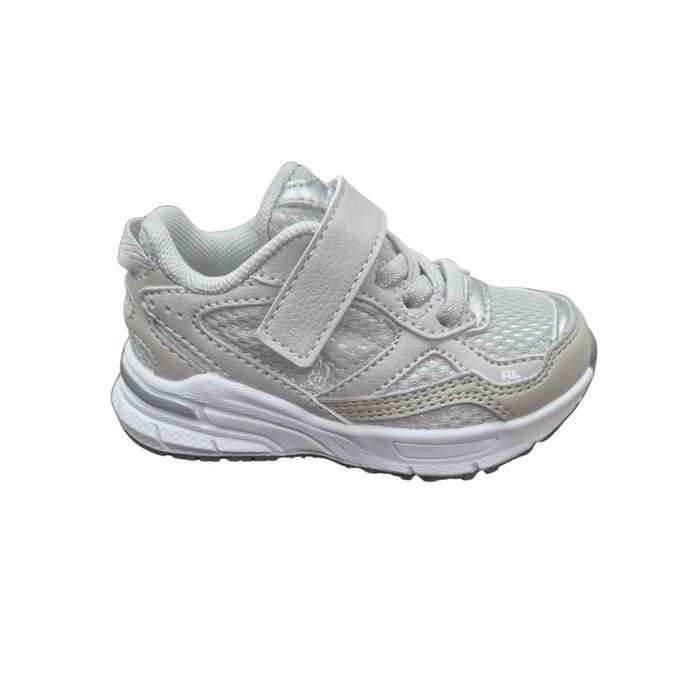 Grey & Silver "Trackster" Velcro Trainers