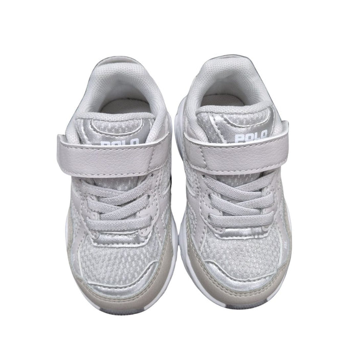 Grey & Silver "Trackster" Velcro Trainers