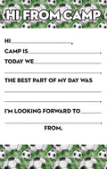 Grunge Soccer Fill-In Notepad