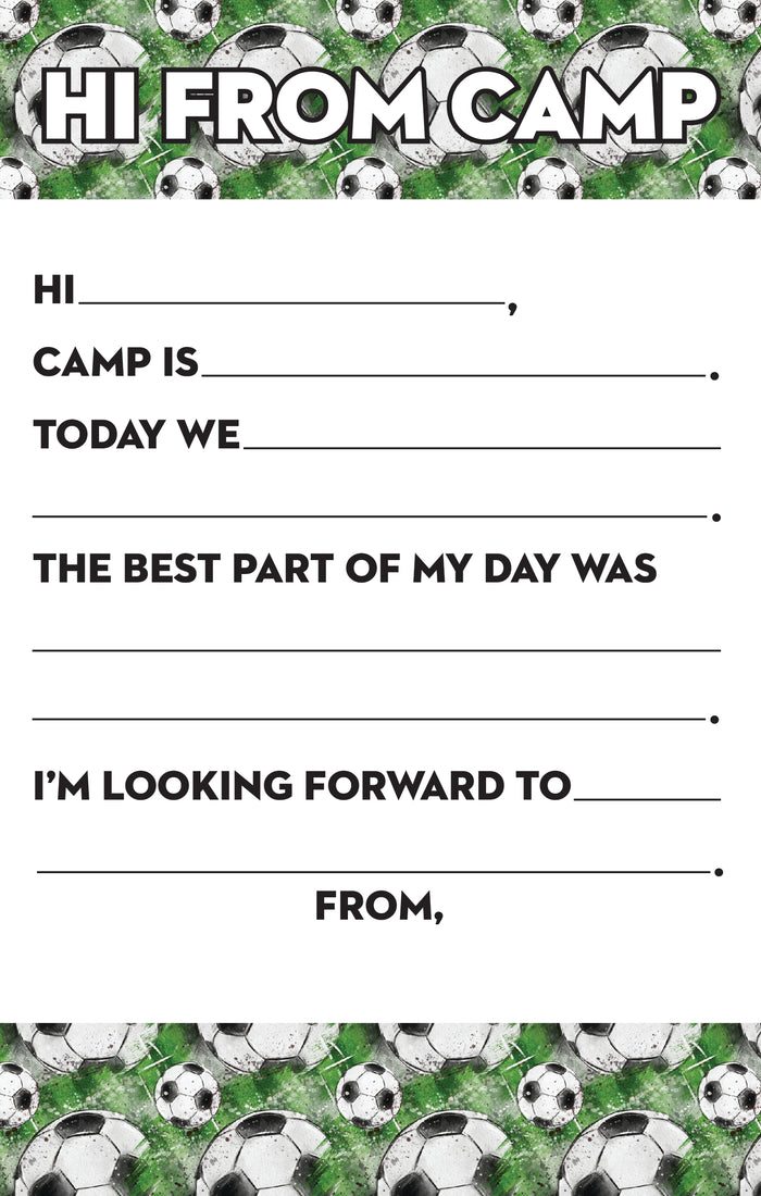 Grunge Soccer Fill-In Notepad