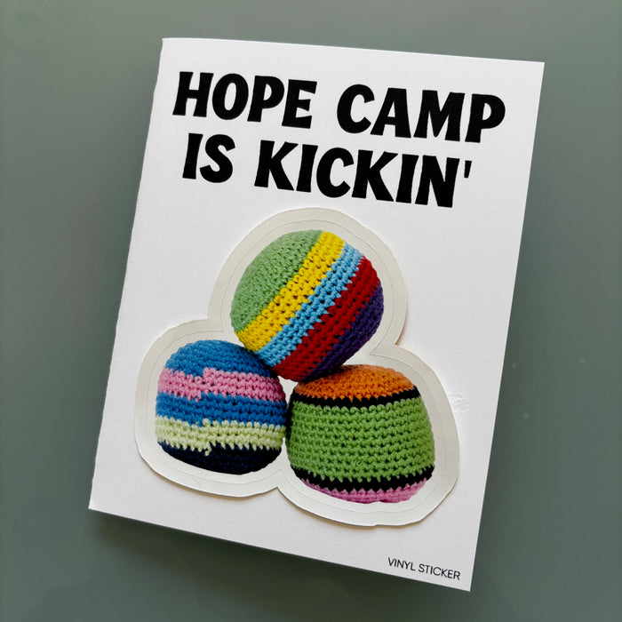 Hacky Sack Sticker Note Card