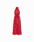 Anne Klein GRENADINE MULTI Halter Neck Sleeveless Maxi Dress
