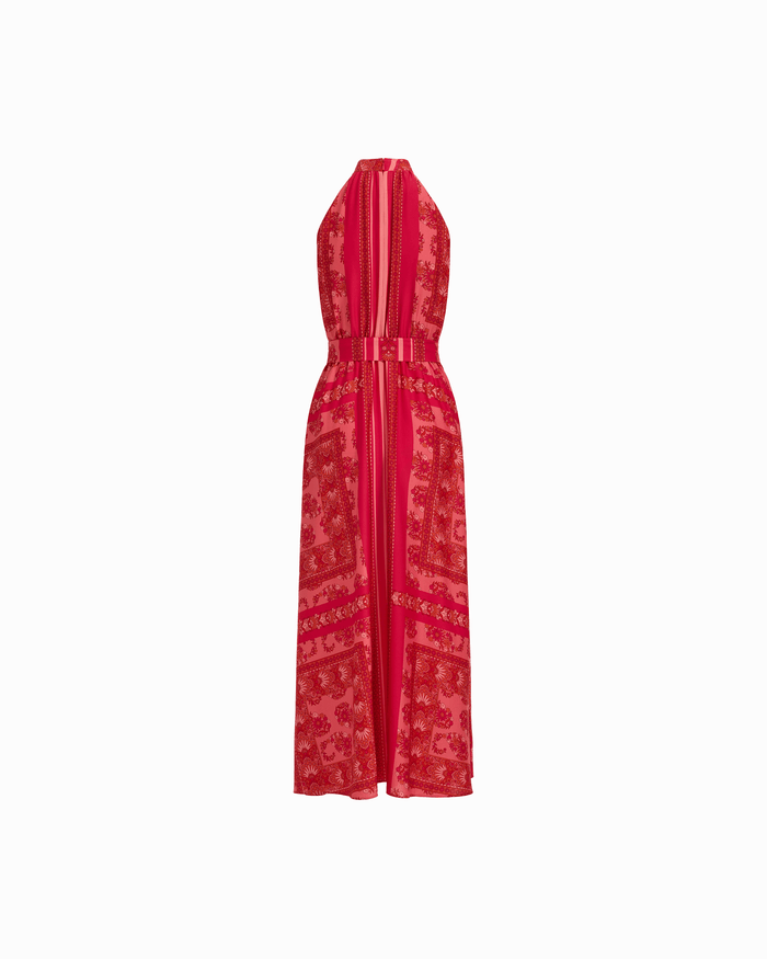 Anne Klein Halter Neck Sleeveless Maxi Dress