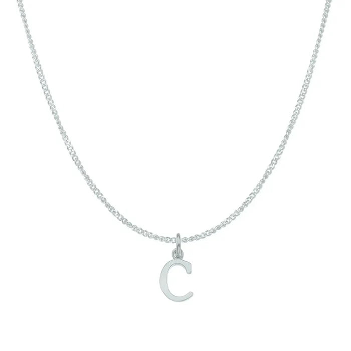 C / white gold curb chain 16 inches (41 cm)