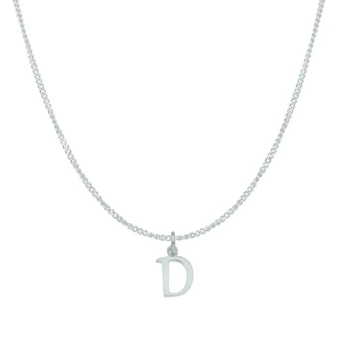 D / white gold curb chain 16 inches (41 cm)