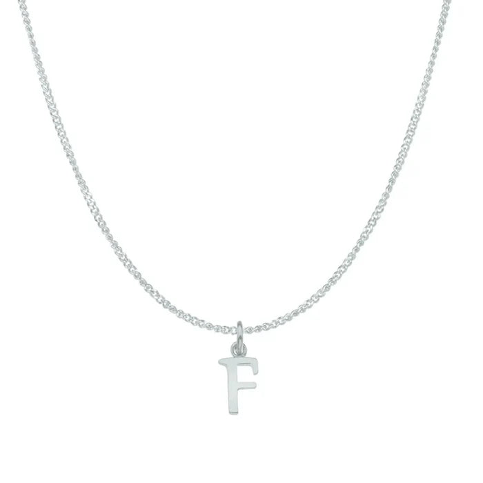 F / white gold curb chain 16 inches (41 cm)