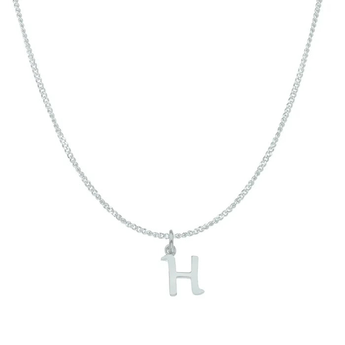 H / white gold curb chain 16 inches (41 cm)