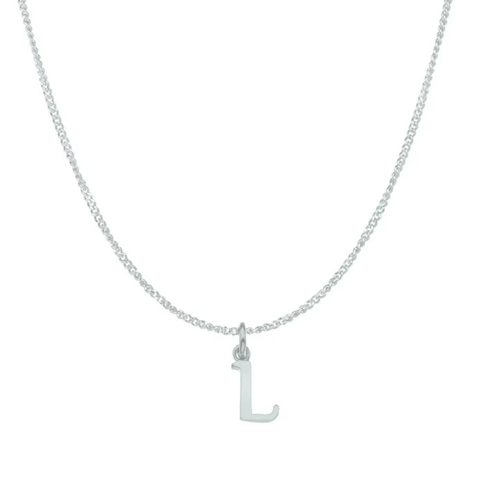 L / white gold curb chain 16 inches (41 cm)