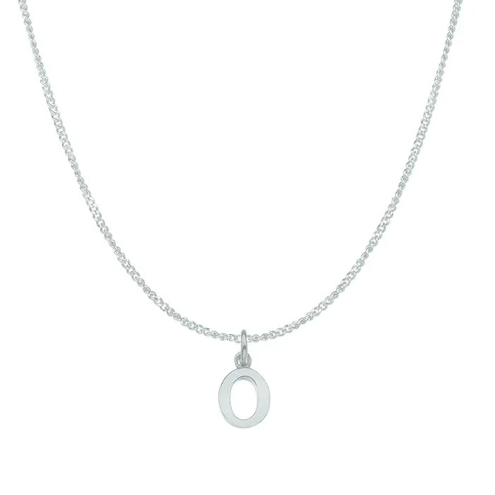 O / white gold curb chain 16 inches (41 cm)