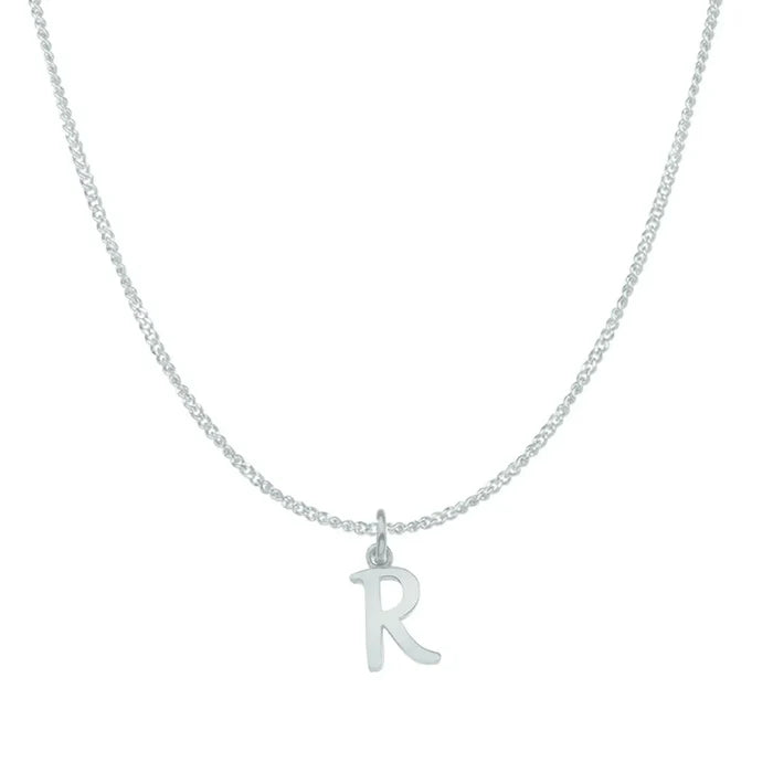 R / white gold curb chain 16 inches (41 cm)