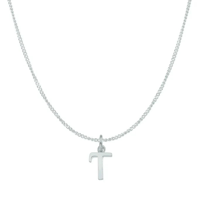 T / white gold curb chain 16 inches (41 cm)