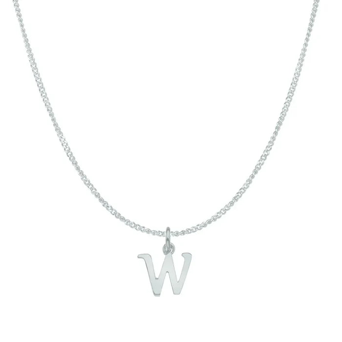 W / white gold curb chain 16 inches (41 cm)