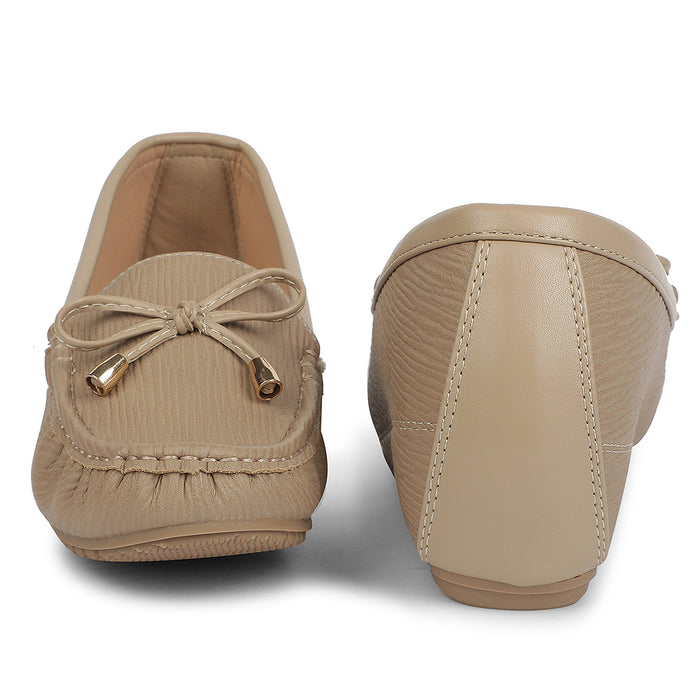 Healers Beige Casual Flat Ballerina For Women Zq Fdbl 18 By Liberty