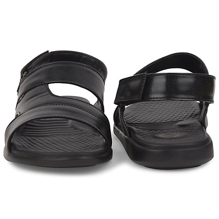 Healers Black Formal Sandal For Men SOFTER-1 By Liberty