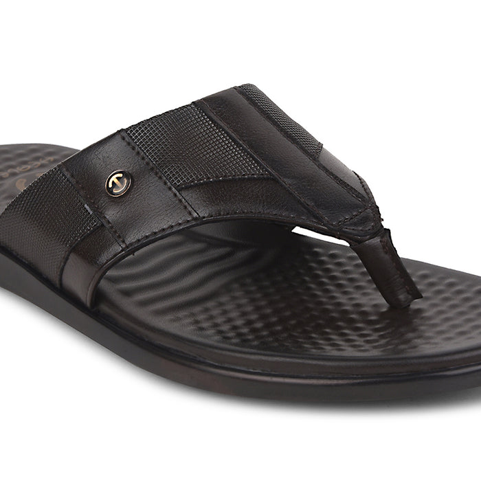 Healers Brown Casual Slipper For Men SOFTER-2 By Liberty
