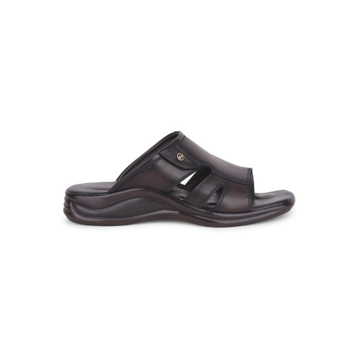 Healers Brown Casual Toe Ring Slippers For Men 213-93 By Liberty