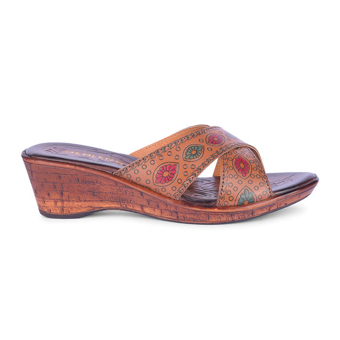 Healers By Liberty Women TLO-6 Tan Fashion Slippers
