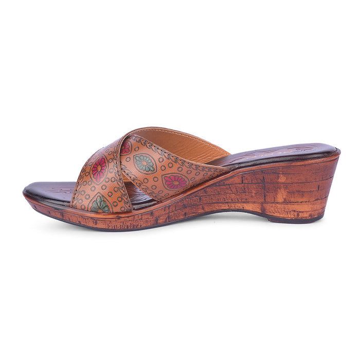 Healers By Liberty Women TLO-6 Tan Fashion Slippers