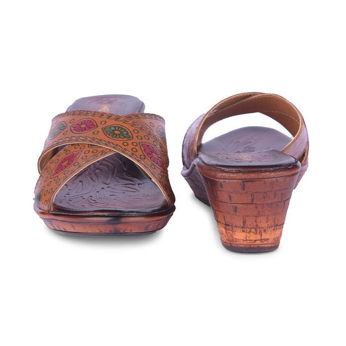 Healers By Liberty Women TLO-6 Tan Fashion Slippers