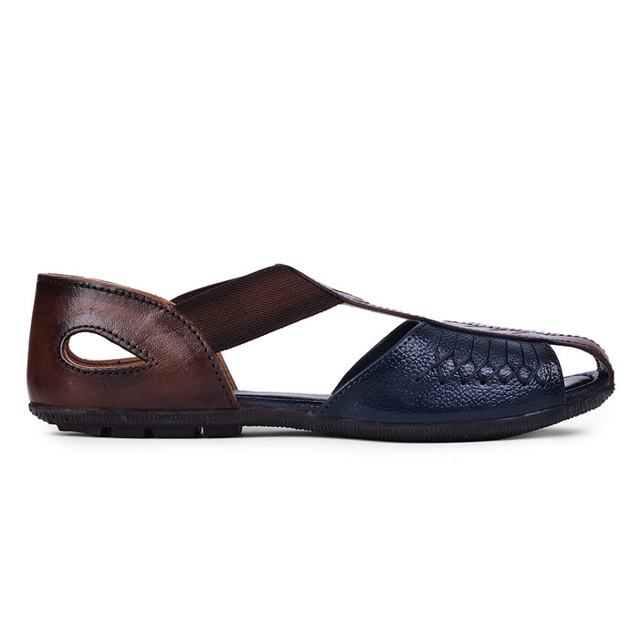 Healers Formal Navy Blue Flat Slipper For Women T84-7 By Liberty