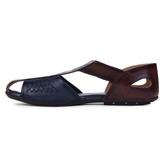 Healers Formal Navy Blue Flat Slipper For Women T84-7 By Liberty