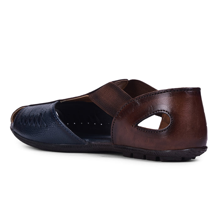 Healers Formal Navy Blue Flat Slipper For Women T84-7 By Liberty