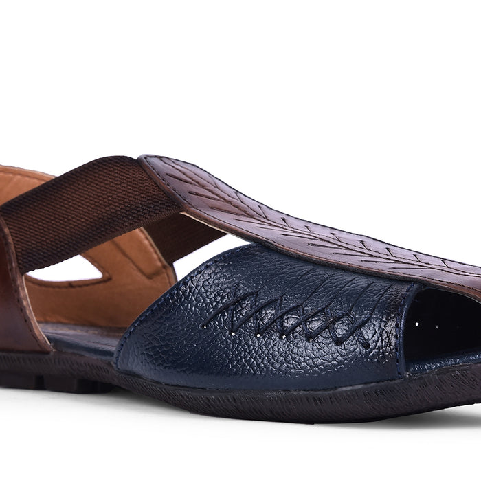 Healers Formal Navy Blue Flat Slipper For Women T84-7 By Liberty