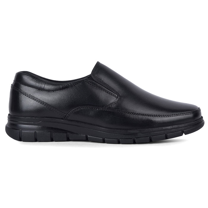 Healers Hml 90E Black Formal Non Lacing Mocassin Shoes For Men By Liberty