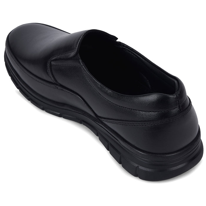 Healers Hml 90E Black Formal Non Lacing Mocassin Shoes For Men By Liberty