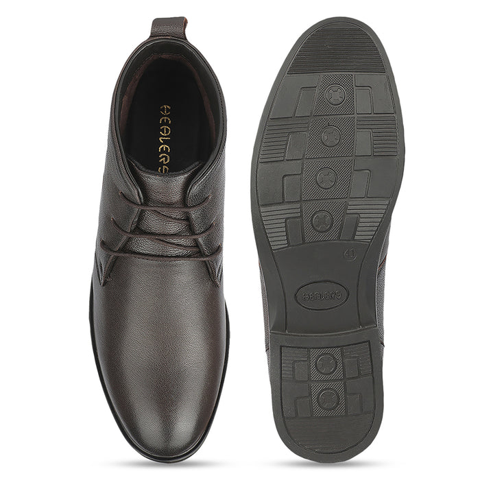 Healers JJL-23 Brown Casual Lacing Boots for Men by Liberty