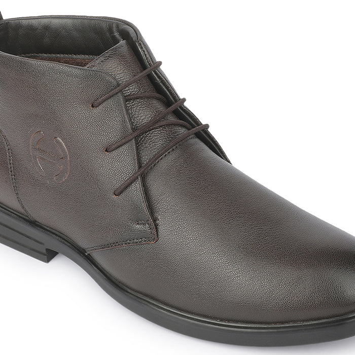 Healers JJL-23 Brown Casual Lacing Boots for Men by Liberty