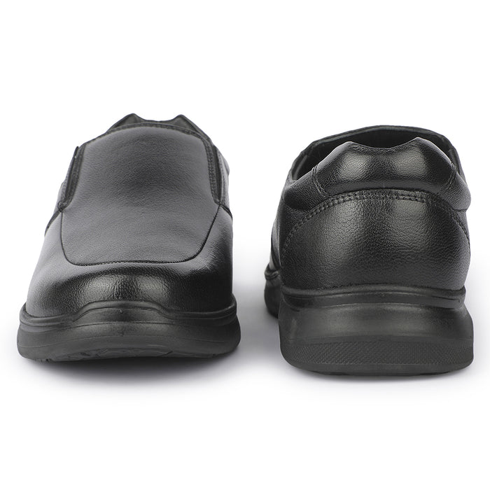 Healers JJL-29 Black Formal Non Lacing Mocassin Shoes for Men by Liberty