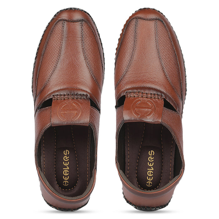 Healers JJL-45 Tan Casual Sandal Sandal for Men by Liberty