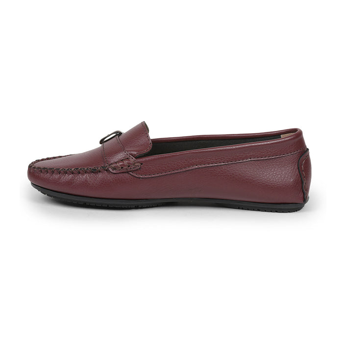 Healers Red Casual Loafers For Women GI-SML-1 By Liberty
