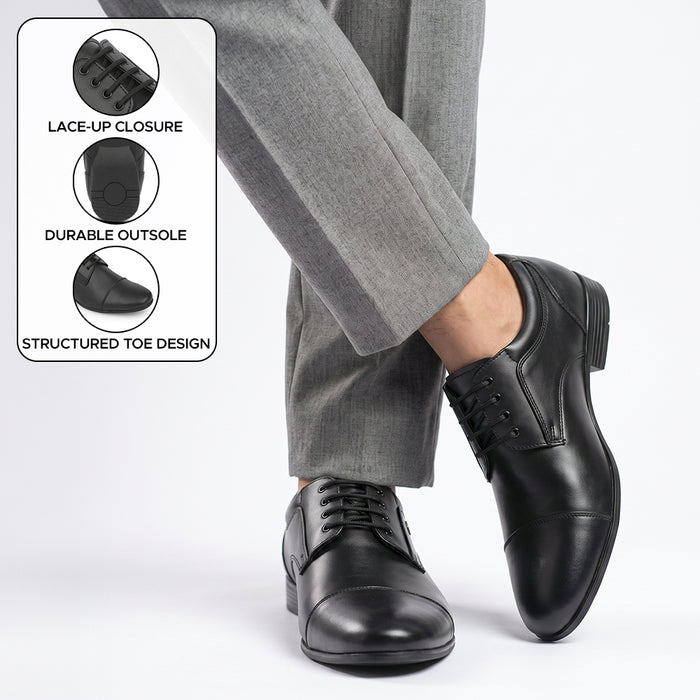 Healers STRMO59E Black Formal Lacing Oxford Shoes for Men by Liberty