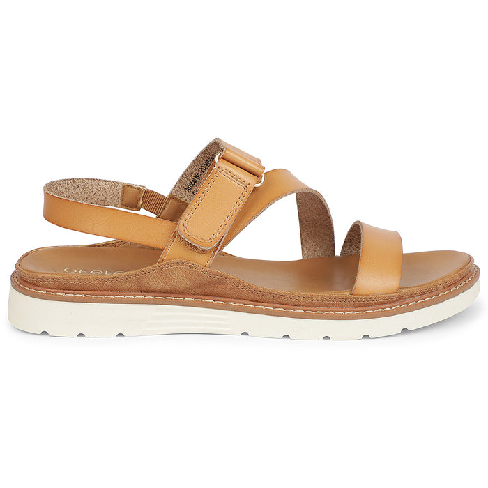 Healers Tan Casual Flat Sandal For Women Zq Hdsn 07 By Liberty