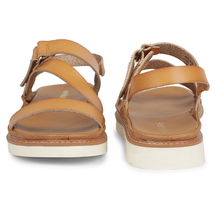 Healers Tan Casual Flat Sandal For Women Zq Hdsn 07 By Liberty