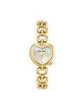 Anne Klein Gold-Tone Heart-Shaped Bracelet Watch