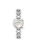 Anne Klein Silver-Tone Heart-Shaped Bracelet Watch