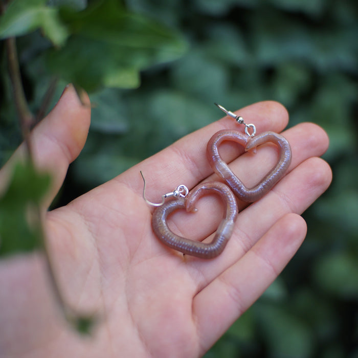 Heart Worm Earrings
