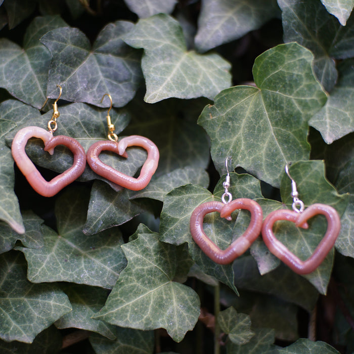 Heart Worm Earrings