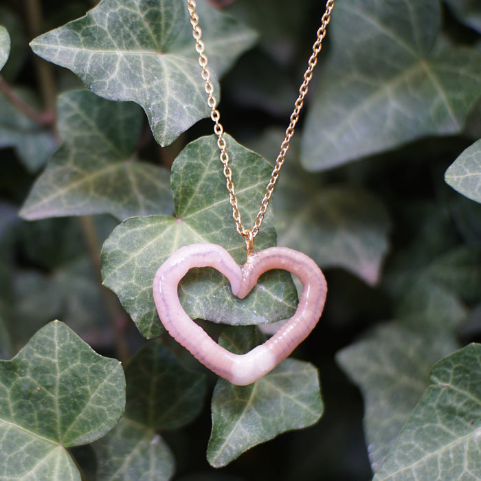 Heart Worm Necklace