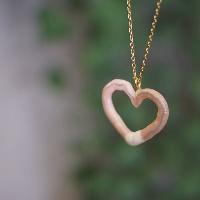 Heart Worm Necklace